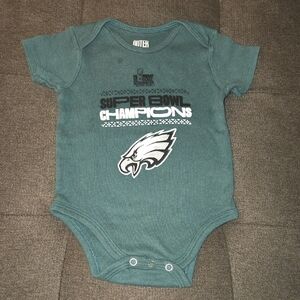 NFL Kids Eagles Super Bowl LIX Champions Green Bodysuit